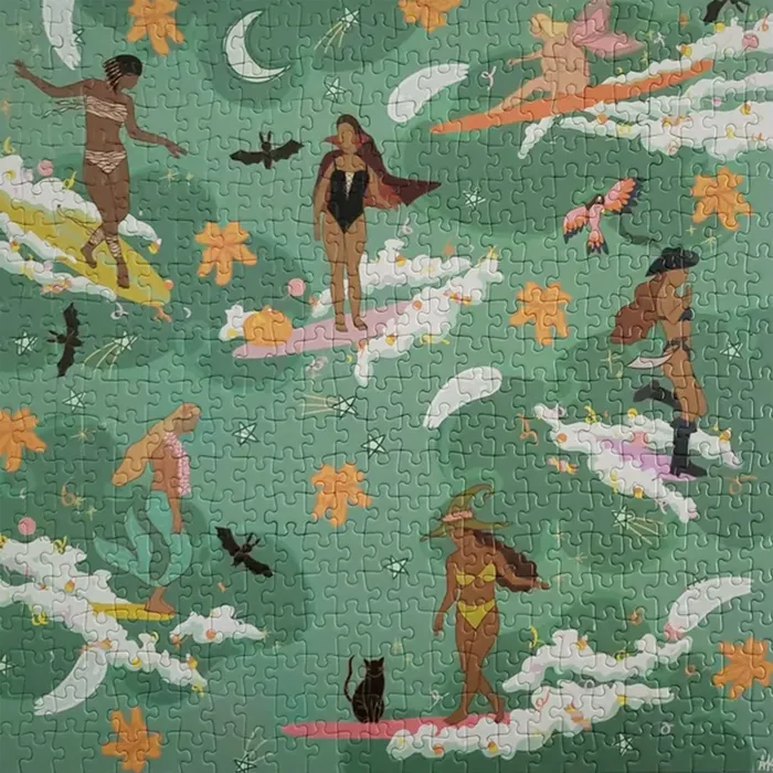 Surf Shack Witchy Wahine Puzzle 500 Pieces SURFSHACKPUZZLE Earrings
