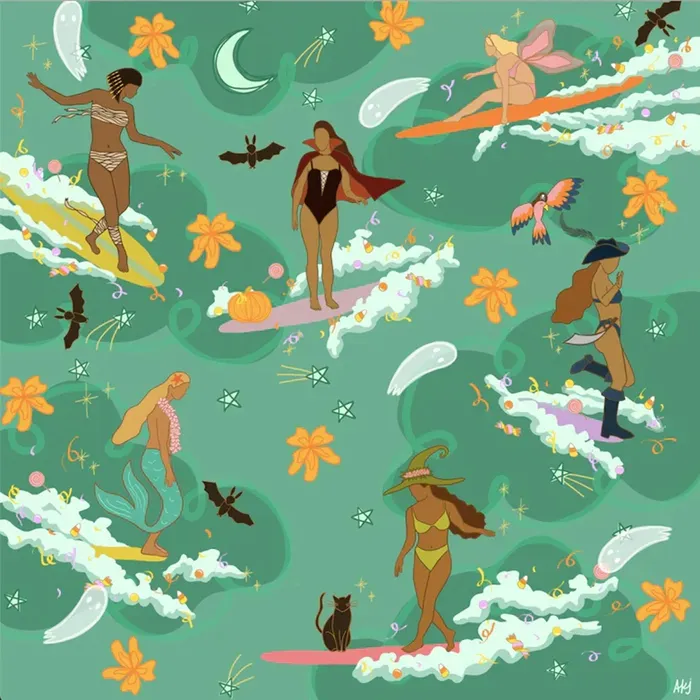 Surf Shack Witchy Wahine Puzzle 500 Pieces SURFSHACKPUZZLE Earrings