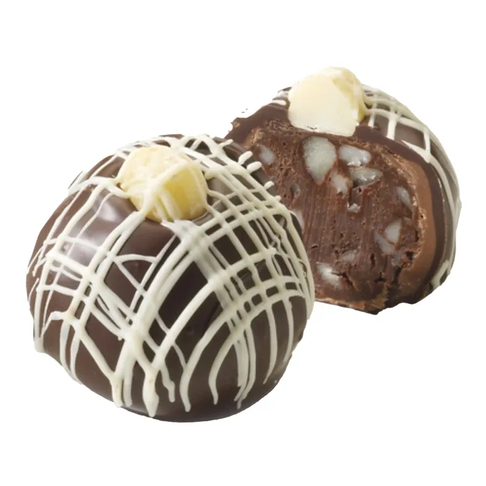 SWEETSHOPUSA Earrings Milk Dark Chocolate Macadamia Nut Truffle 15Ounce