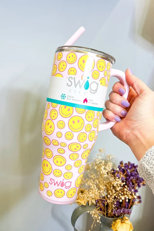 Swig Necklaces RESTOCK 40oz Swig Mega Mug Oh Happy Day