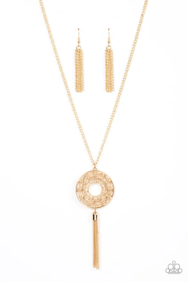 Tai Chi Tassel Gold Paparazzi Accessories PreStyled Sets