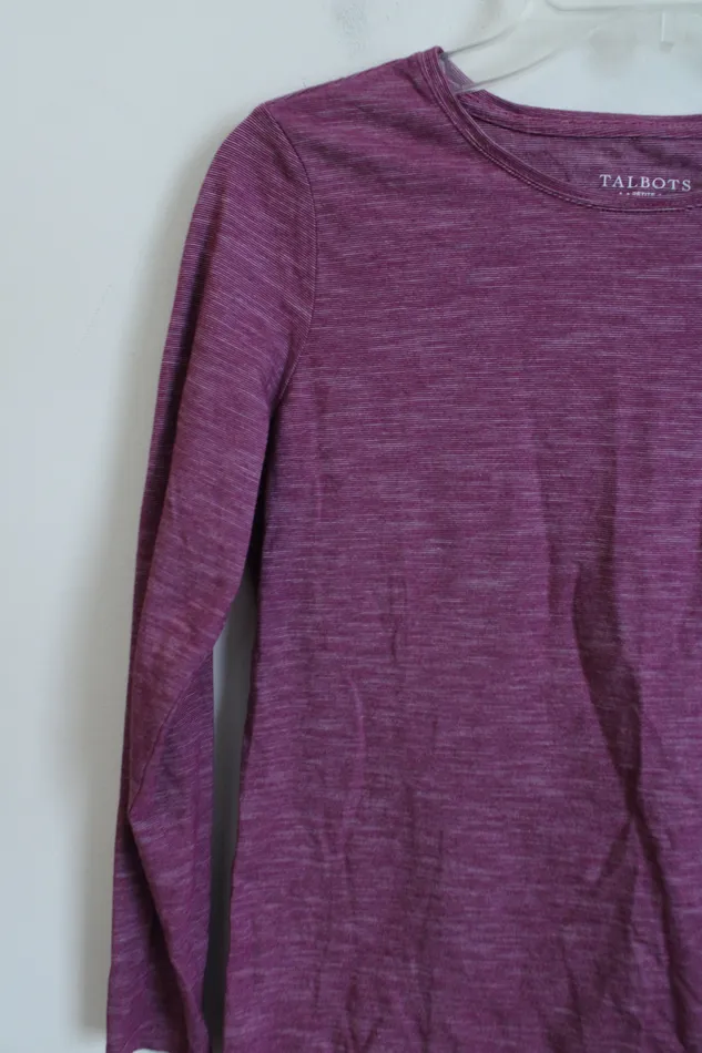 Talbots Pink Long Sleeved Shirt S Petite Talbots Earrings