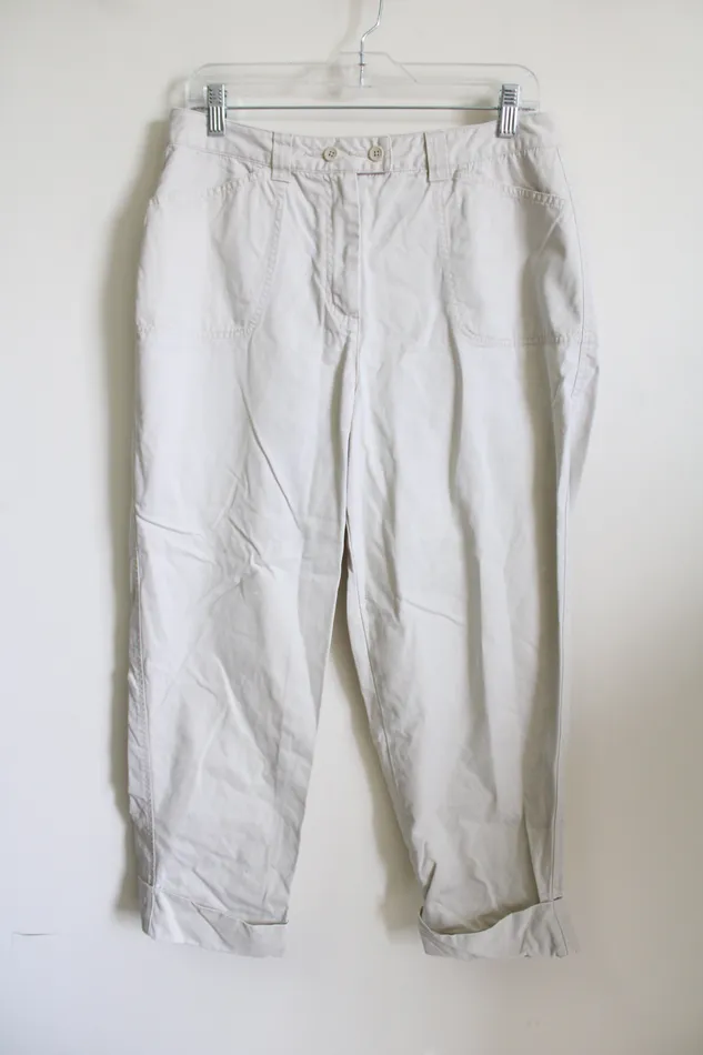 Talbots Talbots Tan Khaki Ankle Pant 12 Earrings
