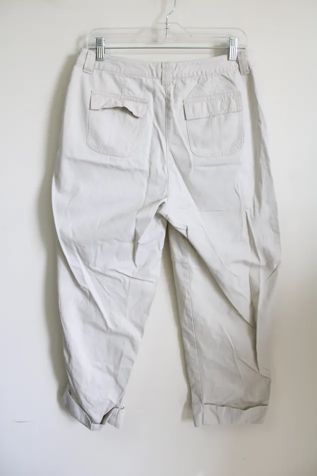 Talbots Talbots Tan Khaki Ankle Pant 12 Earrings