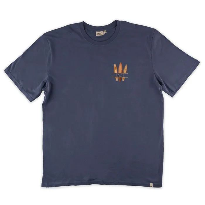 TANKSTREAM Rings Pacific Creations Vintage Woody Mens Tee Shirt BlueGray