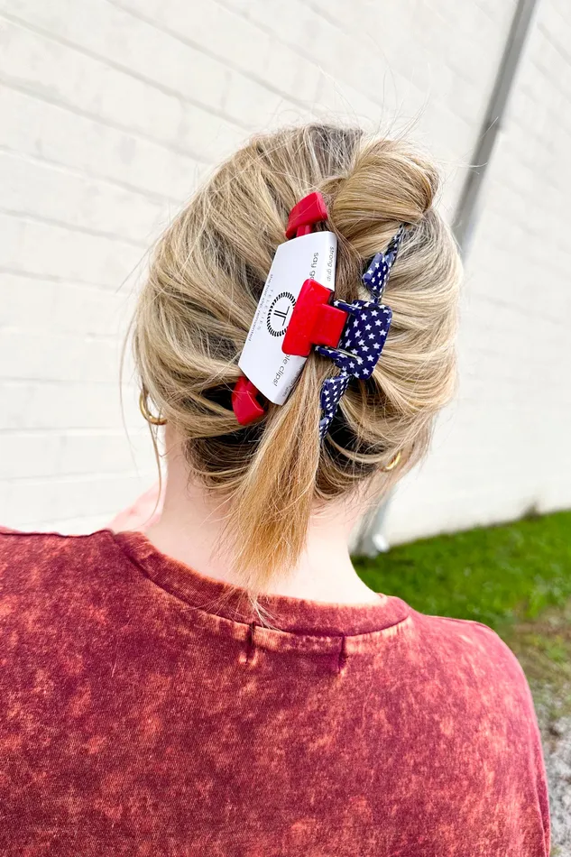 Teleties Classic Large Hair Clip We The Party People Teleties Faire Earrings