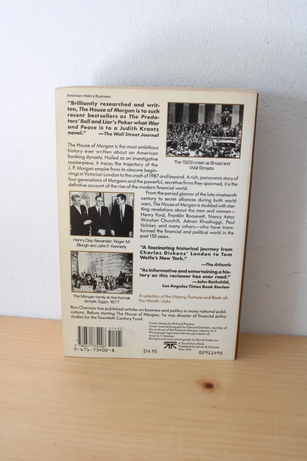 The House Of Morgan An American Banking Dynasty The Rise Of Modern Finance By Ron Chernow Jubilee Thrift Necklaces