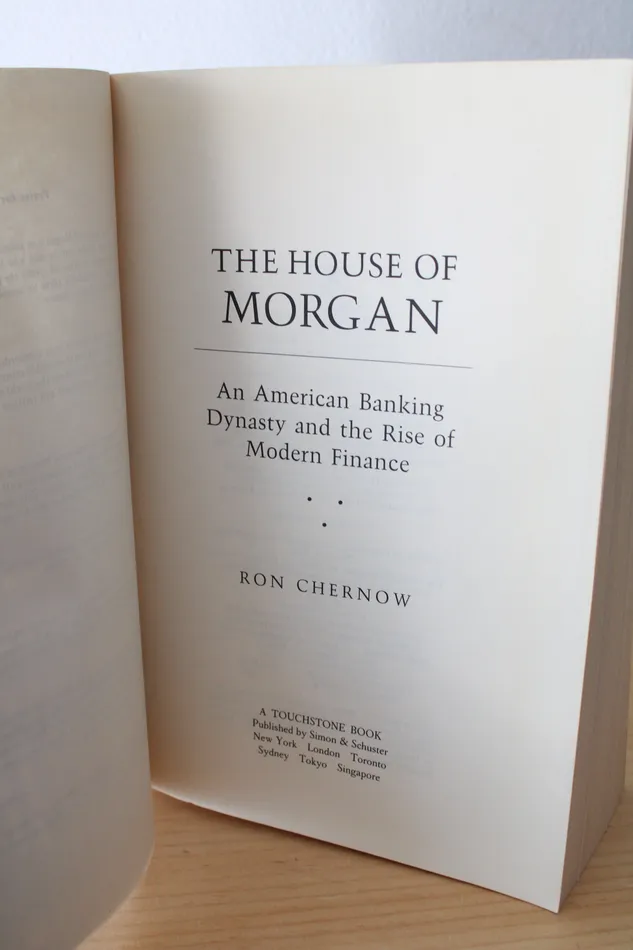 The House Of Morgan An American Banking Dynasty The Rise Of Modern Finance By Ron Chernow Jubilee Thrift Necklaces
