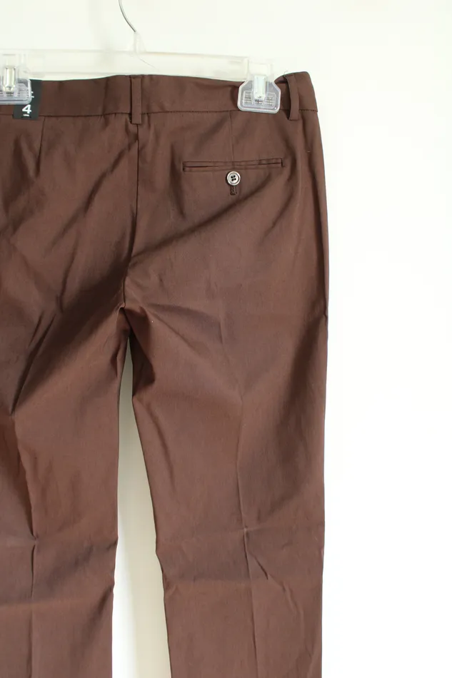 The Limited Earrings NEW The Limited Stretch Brown Trousers 4 Long