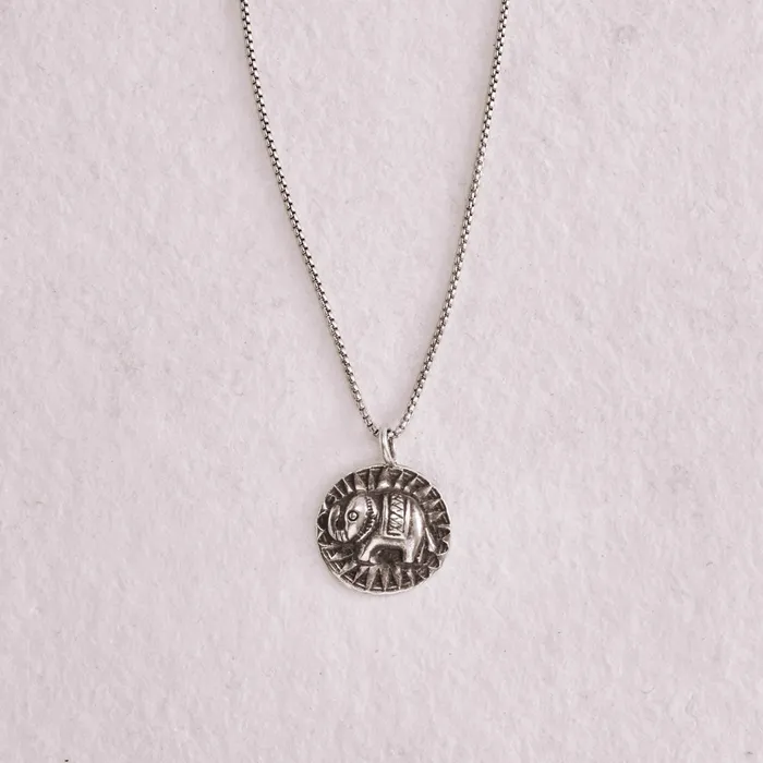 Tiger Mountain Lucky Elephant Necklace Necklaces