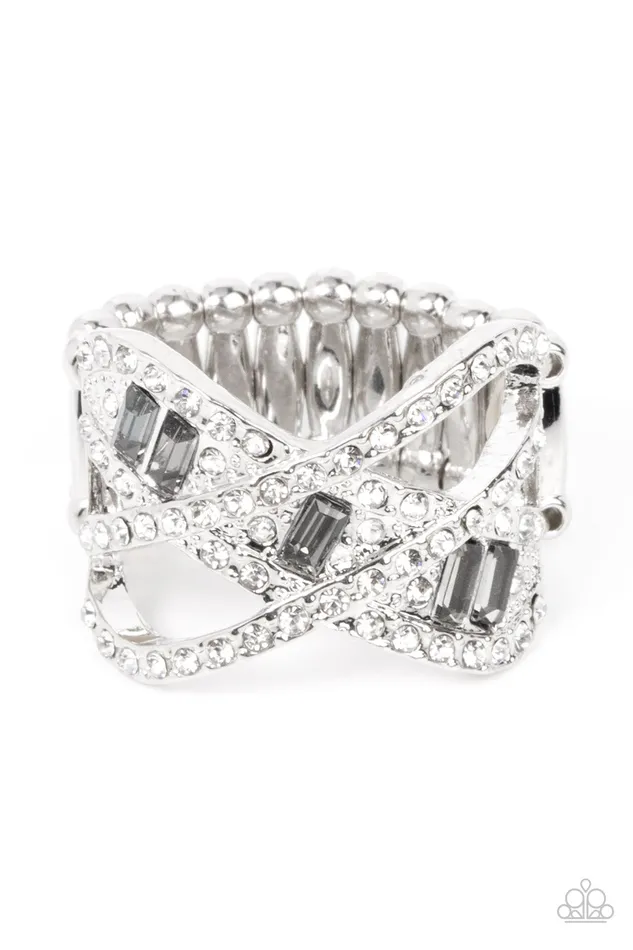 Triple Threat Twinkle Silver Paparazzi Accessories Rings