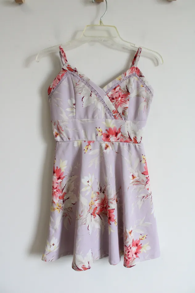 Trixxi Necklaces Trixxi Light Purple Floral Dress S