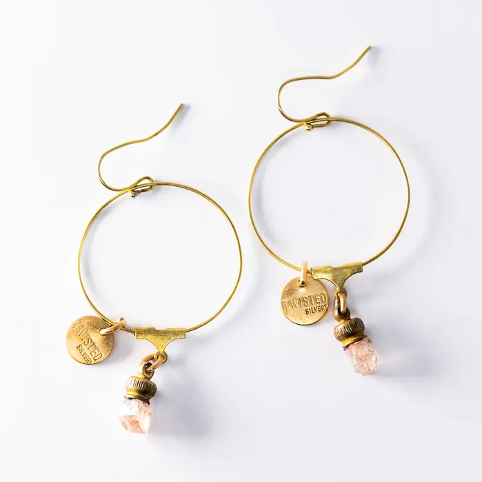 Twisted Silver Earrings TOPAZ Earrings