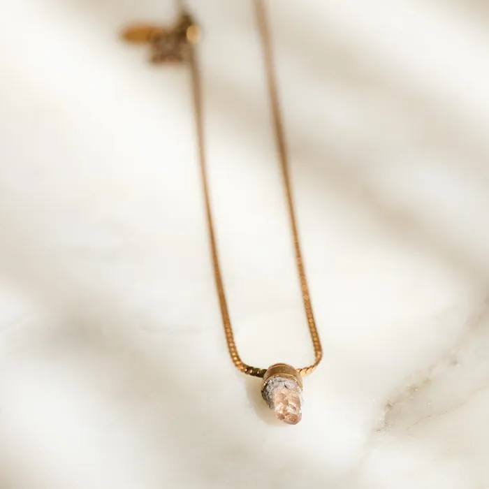 Twisted Silver Necklaces TOPAZ Necklace