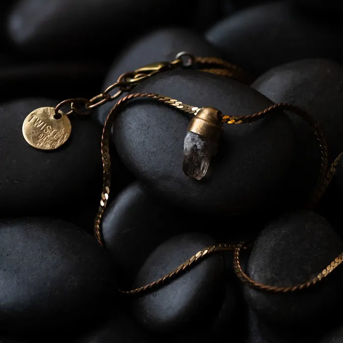 Twisted Silver Necklaces TOPAZ Necklace