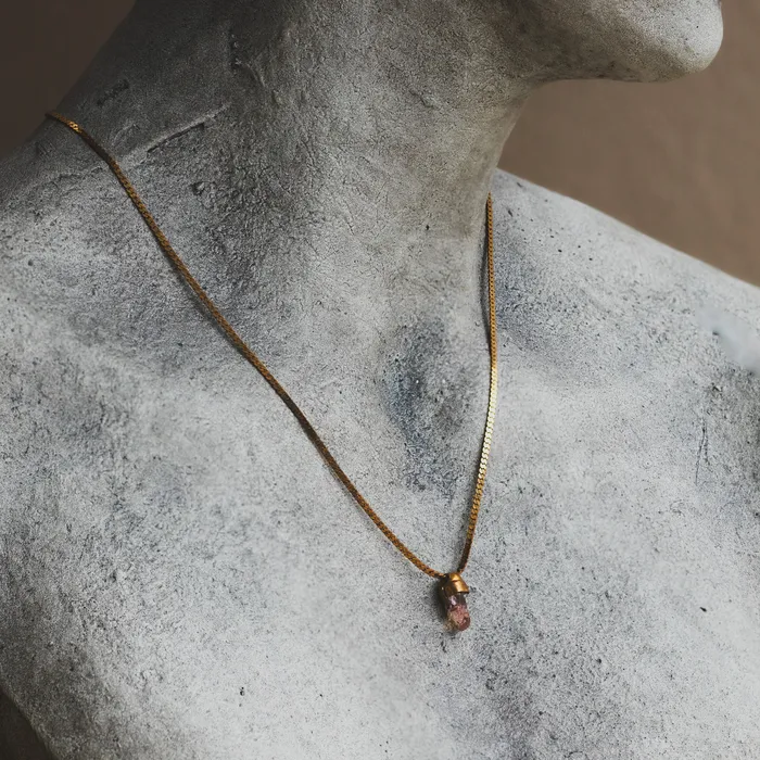 Twisted Silver Necklaces TOPAZ Necklace