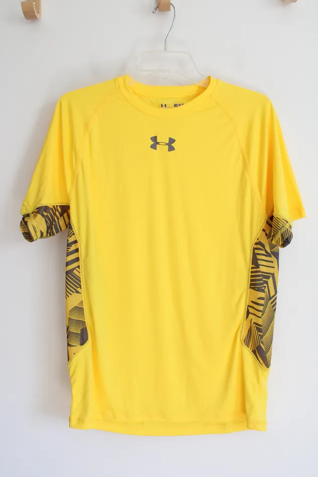Under Armour Earrings Under Armour Regular Fit Yellow Gray Athletic Shirt M