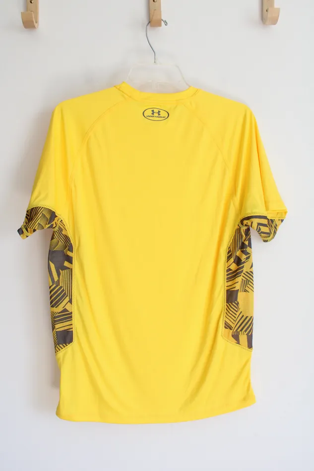 Under Armour Earrings Under Armour Regular Fit Yellow Gray Athletic Shirt M