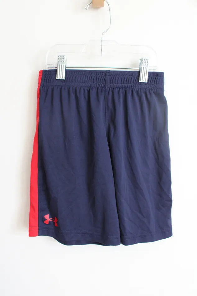 Under Armour Navy Red Athletic Shorts 7 Under Armour Earrings