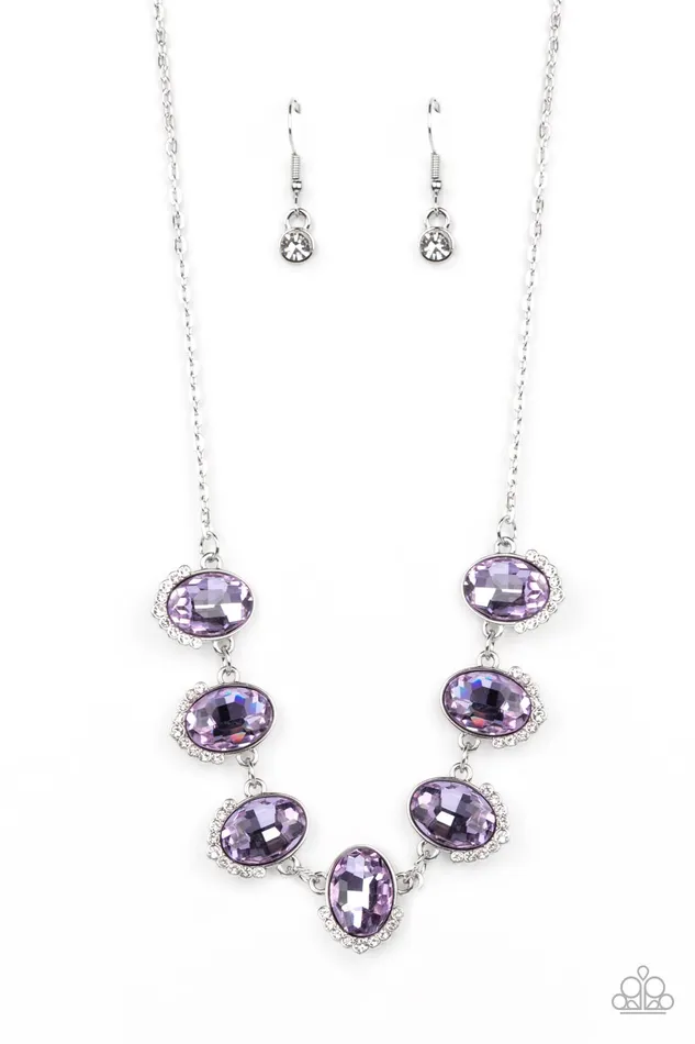 Unleash Your Sparkle Purple Paparazzi Accessories Earrings