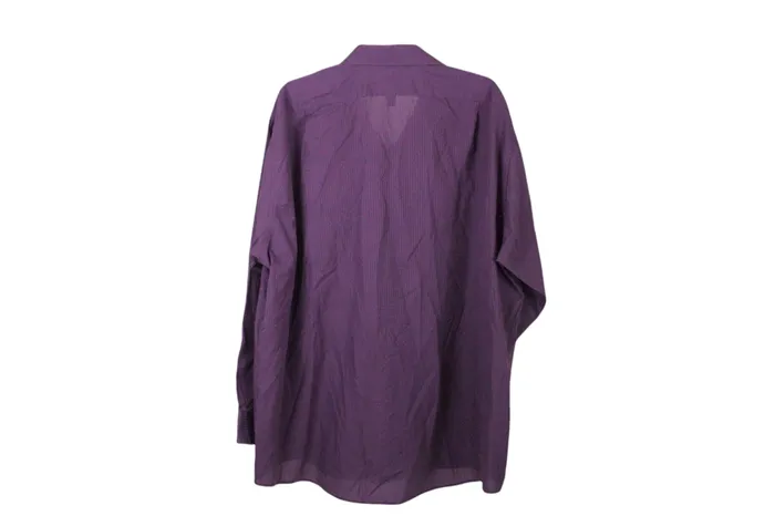 Van Heusen Earrings Van Heusen Purple Long Sleeved Shirt 18 12 3435