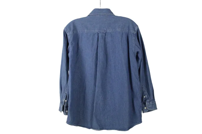 Warner Bros Earrings Vintage Warner Bros Denim Embroidered Shirt Youth M