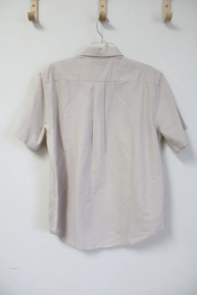 WearGuard Earrings WearGaurd Tan Short Sleeved Button Down Shirt L