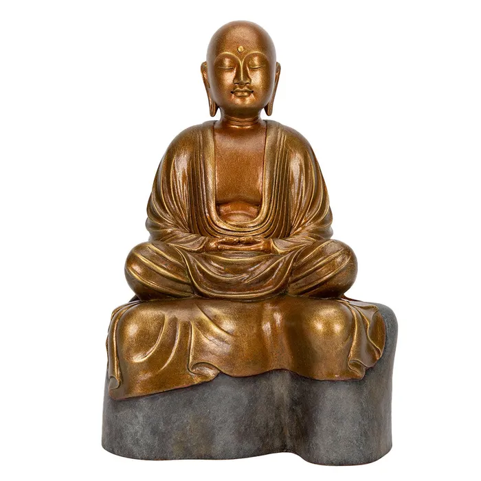 Wesco Earrings Jizo Bodhisattva in Meditation Statue