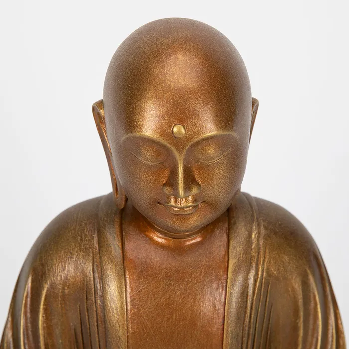Wesco Earrings Jizo Bodhisattva in Meditation Statue