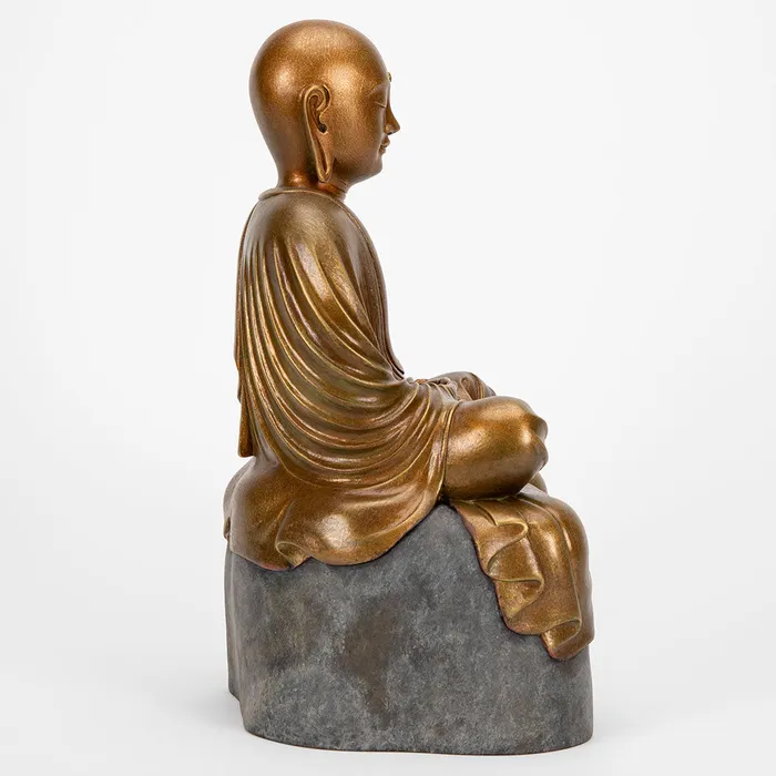 Wesco Earrings Jizo Bodhisattva in Meditation Statue