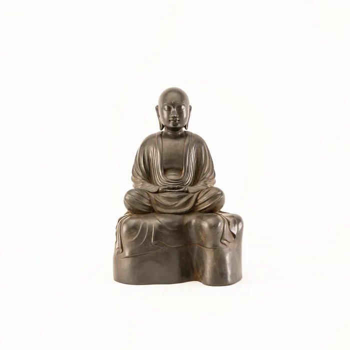 Wesco Earrings Jizo Bodhisattva in Meditation Statue