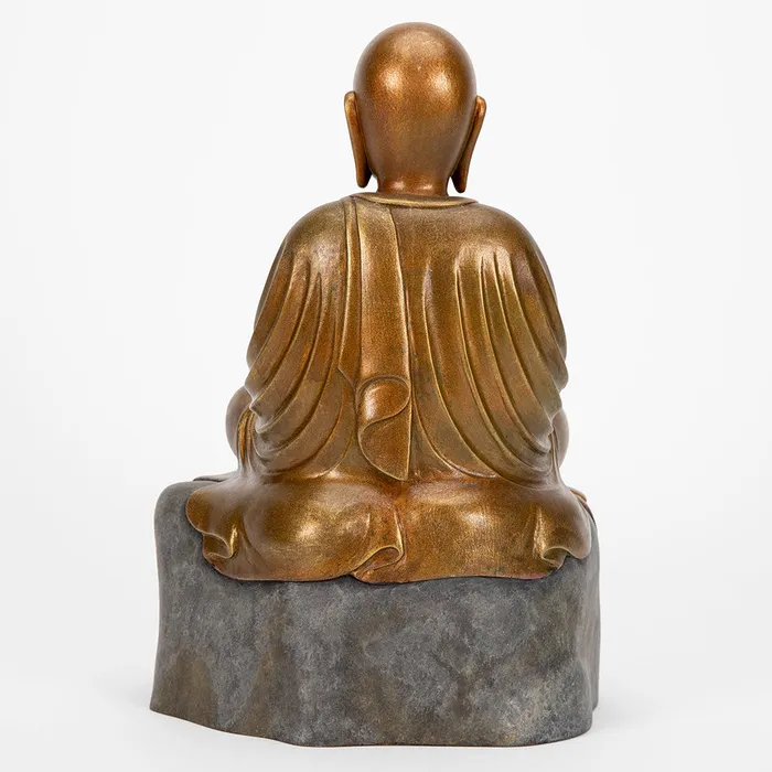Wesco Earrings Jizo Bodhisattva in Meditation Statue