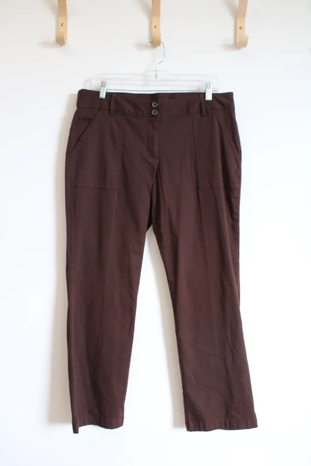 White Stag Rings White Stag Petite Brown Dress Pants 12