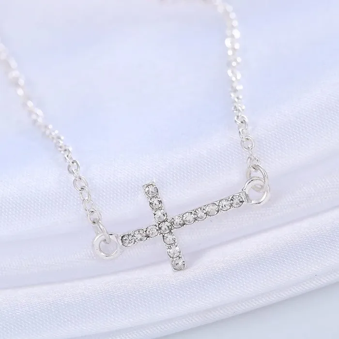 Womens Delicate Chain Cross Bracelet Lords Guidance Bracelets