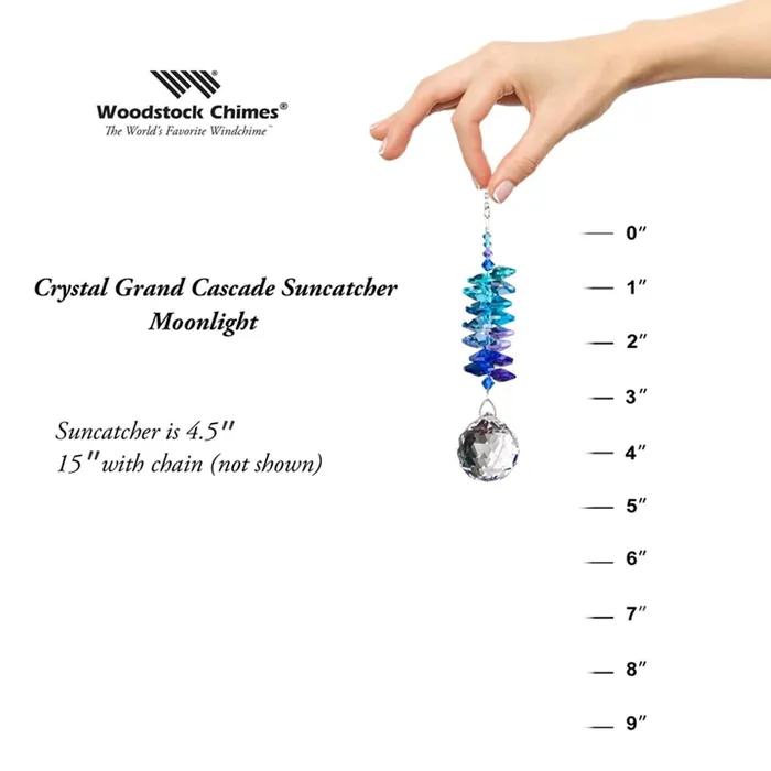 Woodstock Chimes Moonlight Crystal Grand Cascade Suncatcher WOODSTOCKCHIMES Earrings
