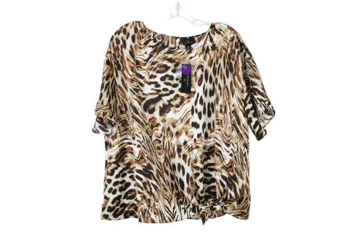 Worthington Earrings NEW Worthington Migration Animal Silky Top XL