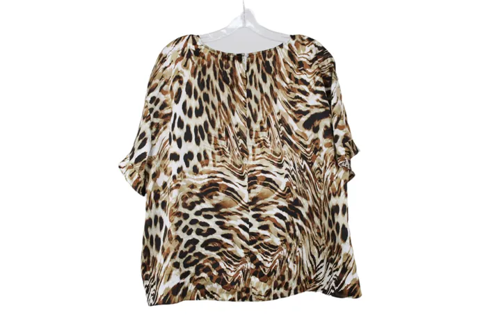 Worthington Earrings NEW Worthington Migration Animal Silky Top XL
