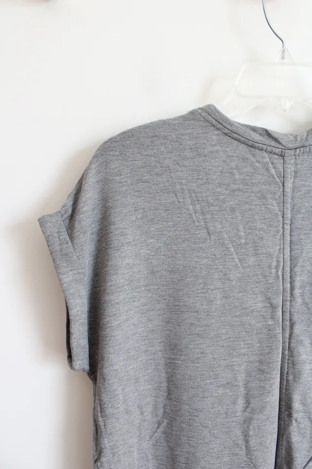 Z By Zobha Earrings NEW Z By Zobha Gray VNeck Studio Tee M