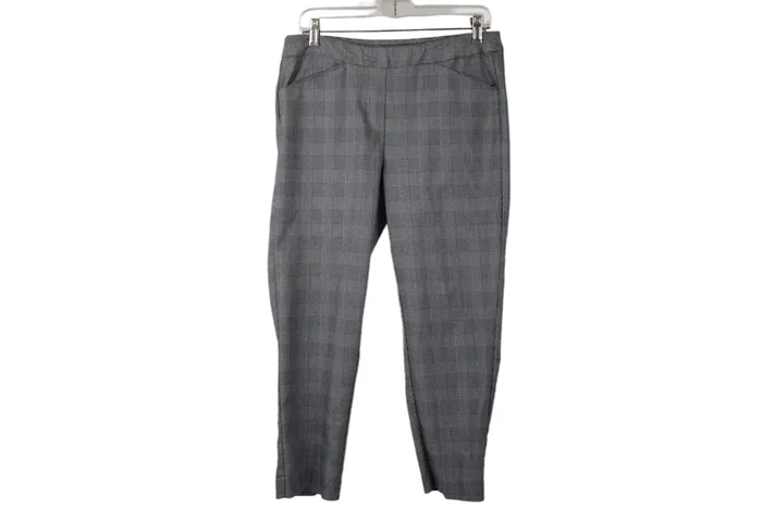 Zac Rachel Petite Black Houndstooth Pants 10 Petite Zac Rachel Rings