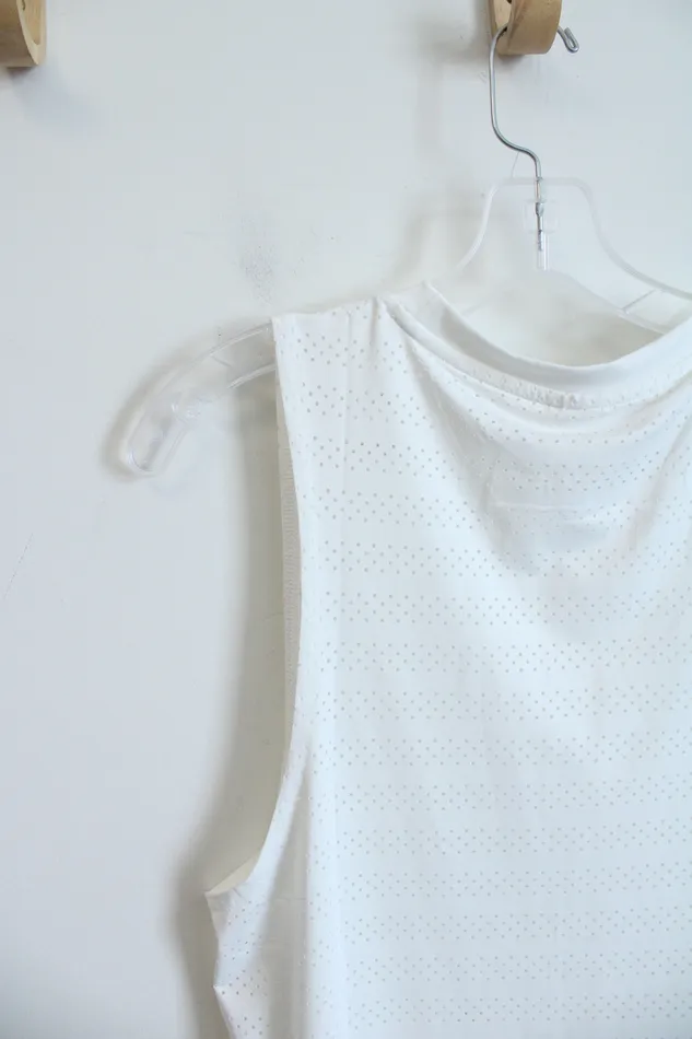 Zyia Active Zyia Active Mesh White Athletic Tank L Rings